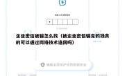 企业密信被骗怎么找（被企业密信骗走的钱真的可以通过网络技术追回吗）