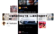 CC聊天软件安全下载（cc聊天手机软件下载）
