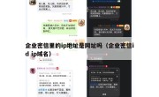 企业密信里的ip地址是网址吗（企业密信id ip域名）