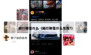 随行聊是什么（随行聊是什么东西?）