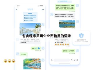 包含程序员用企业密信用的词条