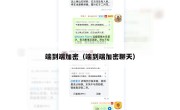 端到端加密（端到端加密聊天）