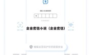 企业密信小说（企业密信）