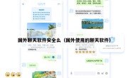 国外聊天软件安全么（国外使用的聊天软件）