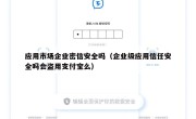 应用市场企业密信安全吗（企业级应用信任安全吗会盗用支付宝么）