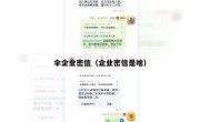 伞企业密信（企业密信是啥）