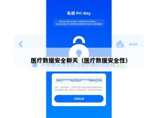 医疗数据安全聊天（医疗数据安全性）