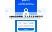 企业密信务服器（企业密信服务器地址）